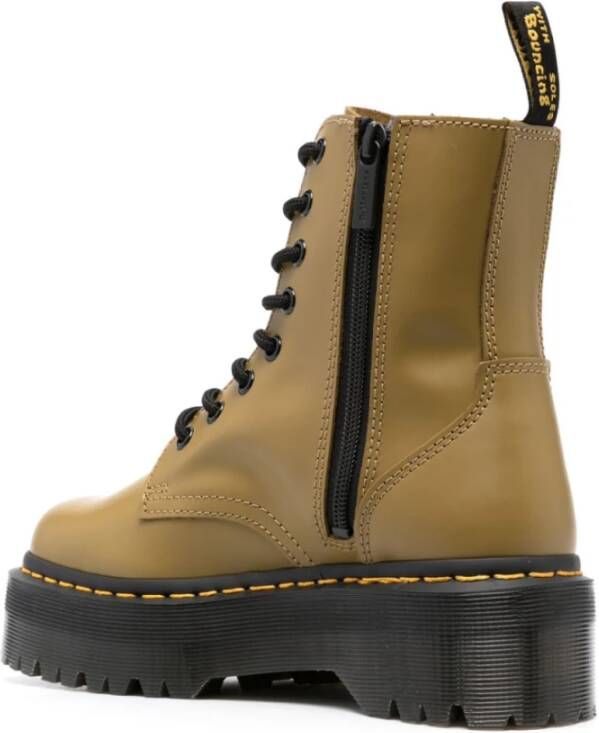 Dr. Martens Combat Boots Antique Olive Leer Green Dames