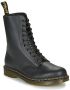 Dr. Martens Zwarte Leren Laarzen met Logo Treklus Black - Thumbnail 3