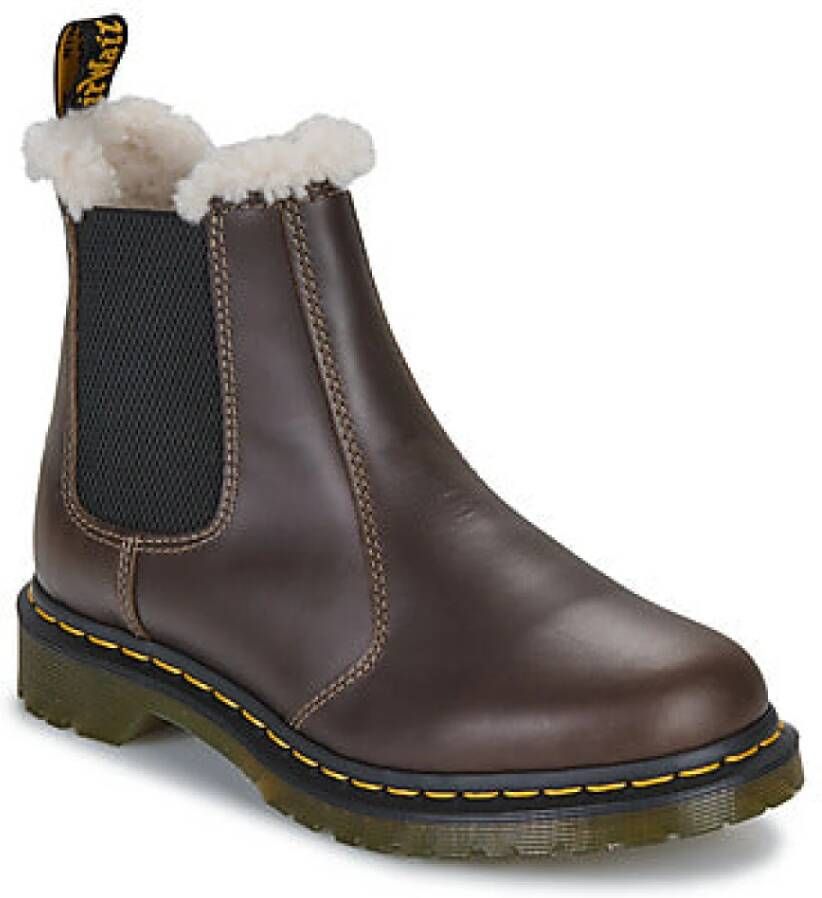 Dr. Martens Donker Khaki Orleans Bruine Enkellaarzen Brown Dames