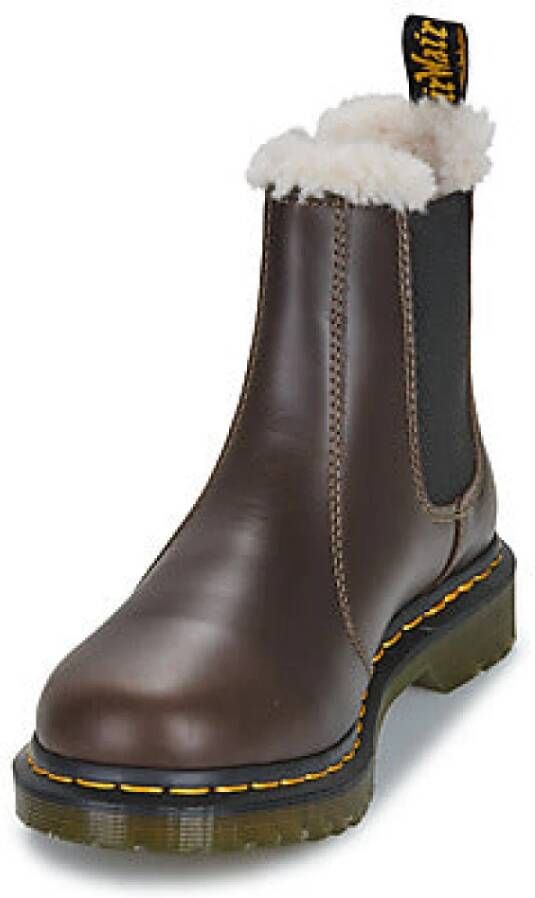 Dr. Martens Donker Khaki Orleans Bruine Enkellaarzen Brown Dames