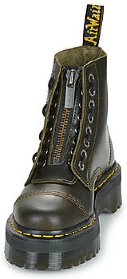 Dr. Martens Donker Taupe Orleans Groene Dameslaarzen Green Dames