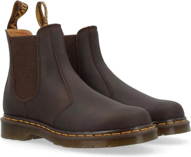 Dr. Martens Donkerbruine Crazy Horse Leren Laarzen Brown Heren