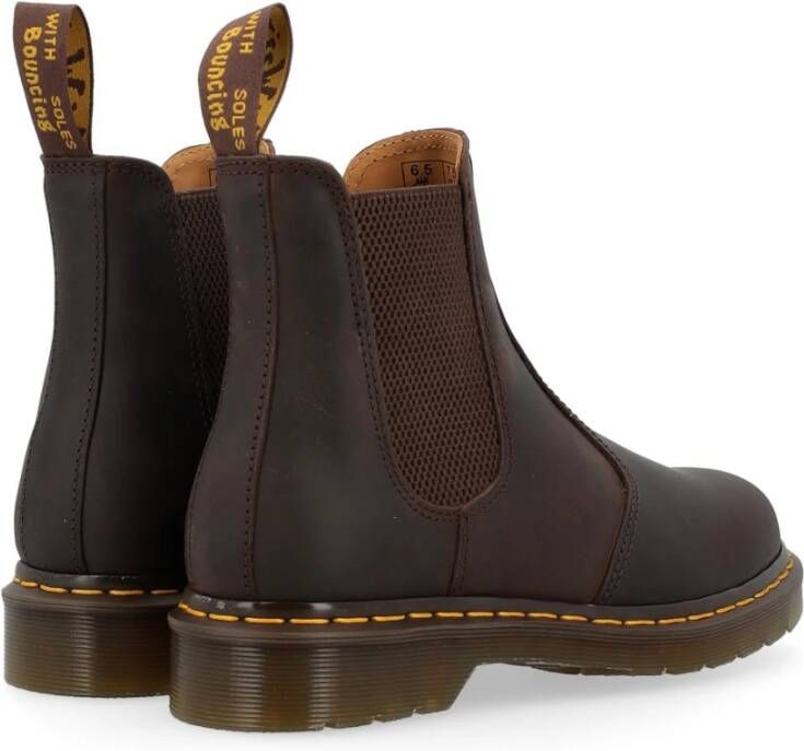 Dr. Martens Donkerbruine Crazy Horse Leren Laarzen Brown Heren