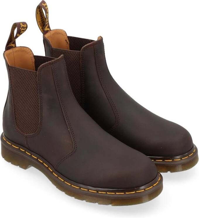 Dr. Martens Donkerbruine Crazy Horse Leren Laarzen Brown Heren