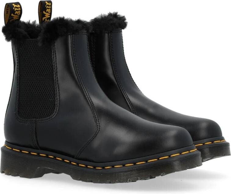 Dr. Martens Donkergrijze Beatles Laars 2976 Leonore Gray Dames