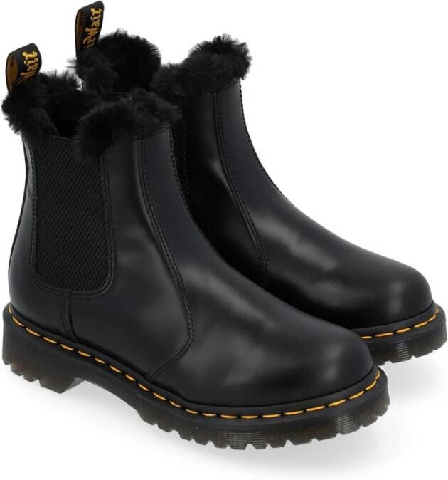 Dr. Martens Donkergrijze Beatles Laars 2976 Leonore Gray Dames