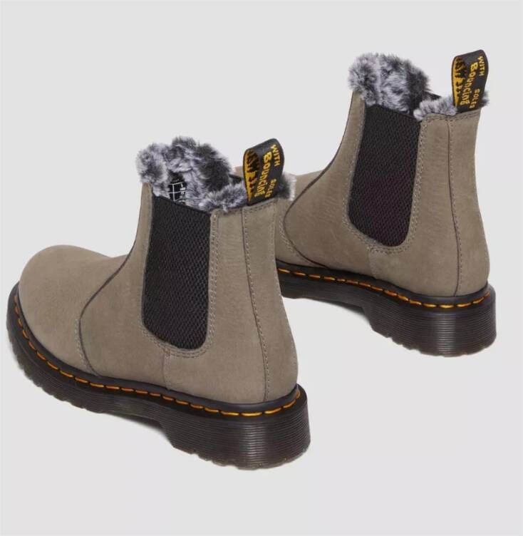 Dr. Martens Faux Fur Gevoerde Chelsea Laarzen Grijs Gray Dames