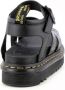 Dr. Martens Zwarte platte sandalen met krokodillenprint Black Dames - Thumbnail 5