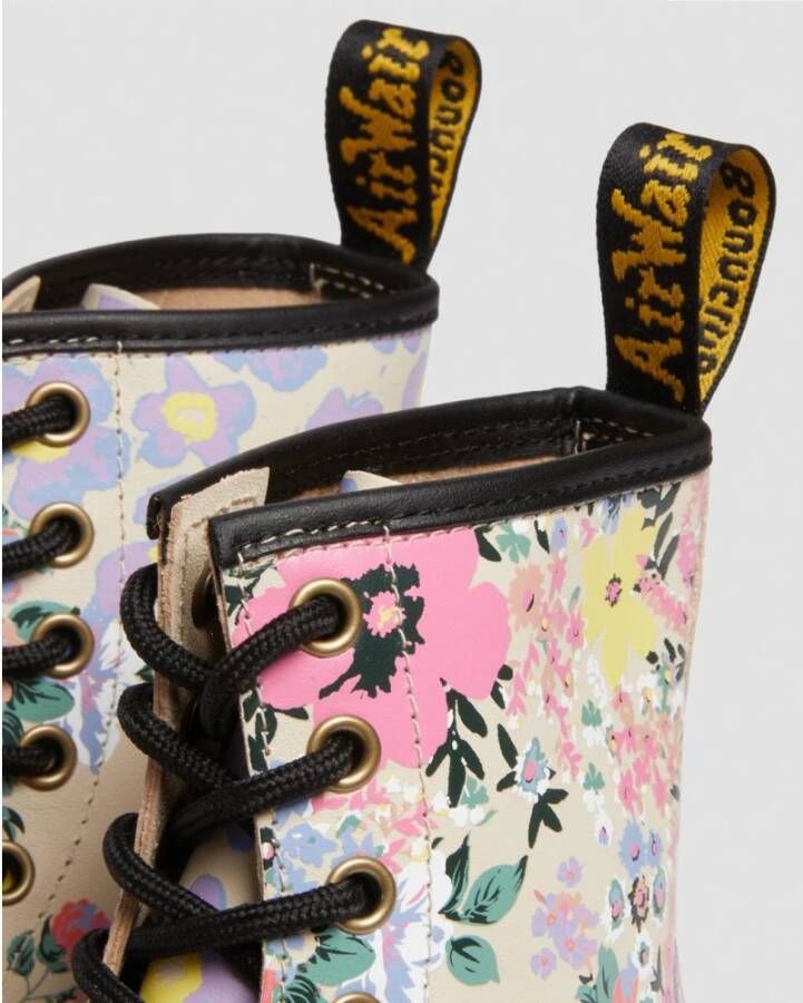 Dr. Martens Floral Mash Up Parchment Beige Laarzen Multicolor Dames