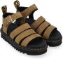 Dr. Martens Gedempte Olijf Nubuck Sandalen Beige Dames - Thumbnail 4