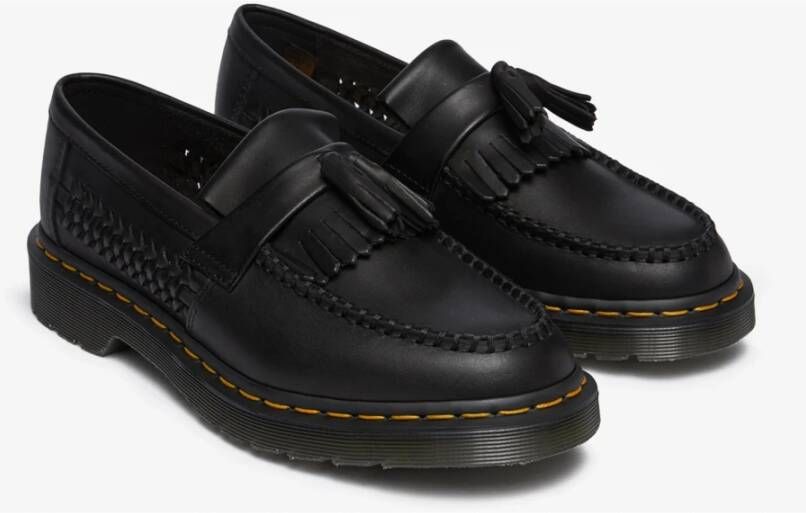 Dr. Martens Geweven leren loafers zwart Black Heren