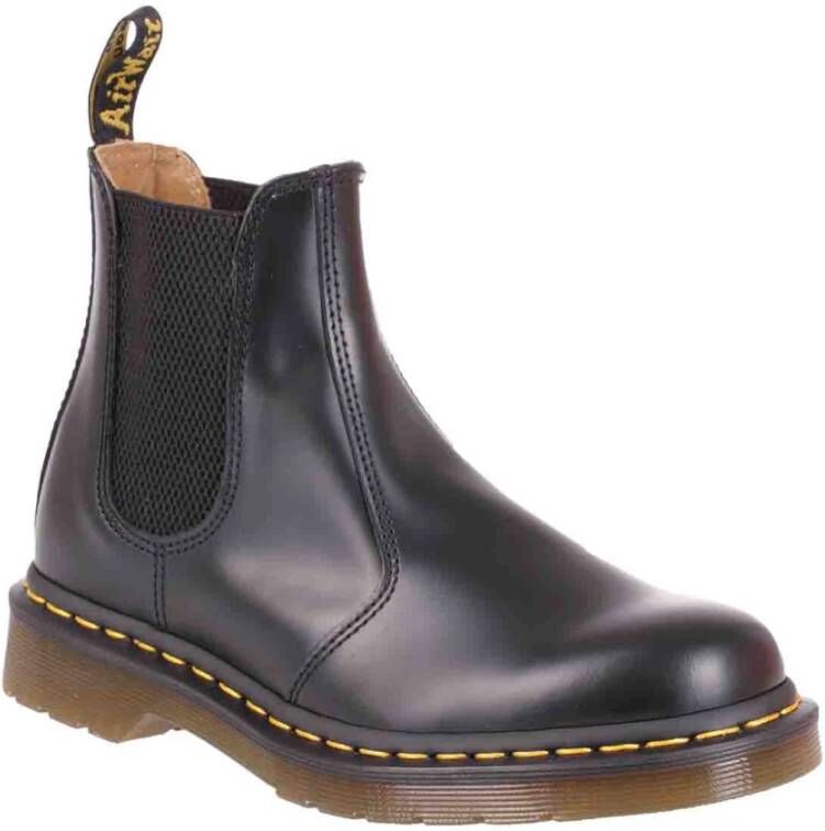 Dr. Martens Gladleren enkellaarzen Black Dames