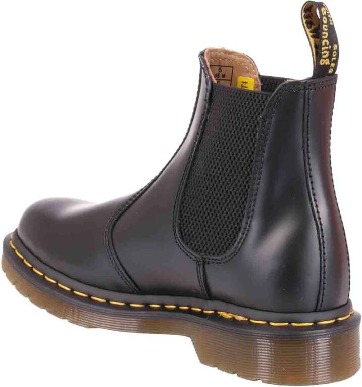 Dr. Martens Gladleren enkellaarzen Black Dames