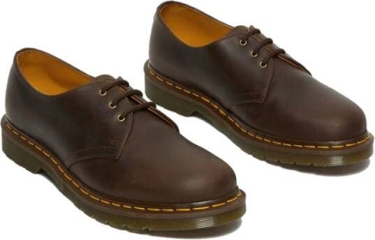 Dr. Martens Heren Crazyhorse Bruine Leren Schoenen Brown Heren