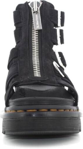 Dr. Martens Houtskool Grijs Nubuck Sandalen Black Dames