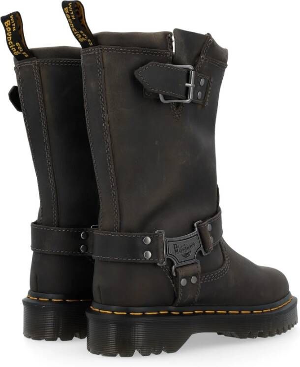 Dr. Martens Houtskoolgrijs Anistone Hi Schoenen Brown Dames