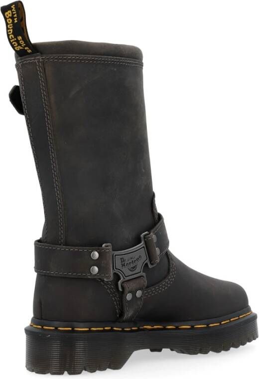 Dr. Martens Houtskoolgrijs Anistone Hi Schoenen Brown Dames