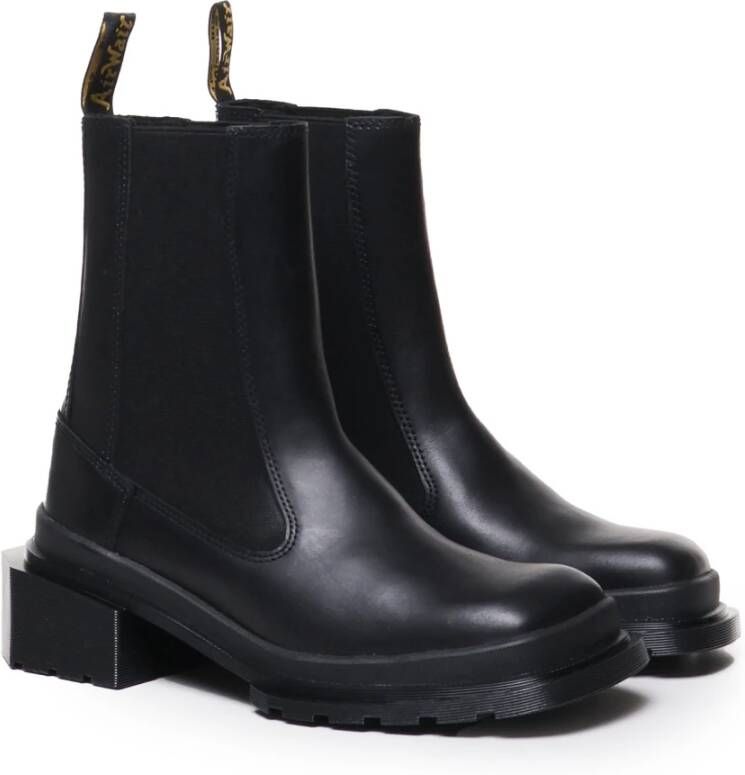 Dr. Martens Iconische Zwarte Vierkante Laarzen Black Dames