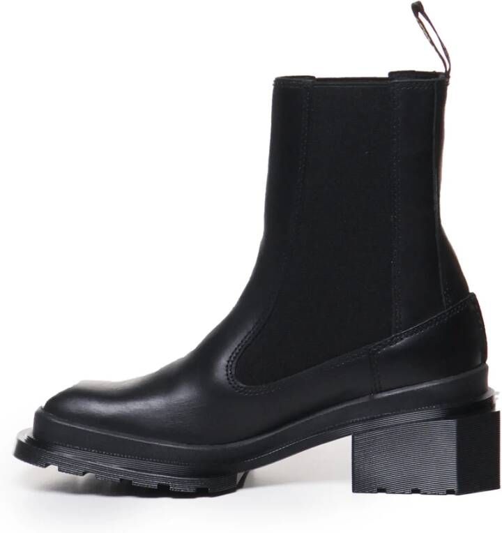 Dr. Martens Iconische Zwarte Vierkante Laarzen Black Dames