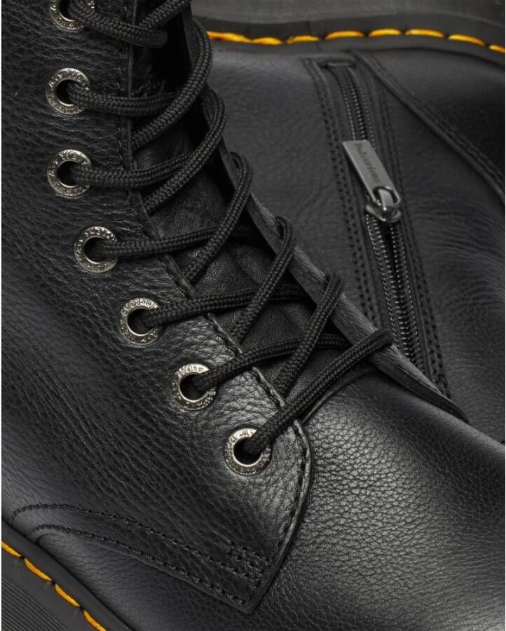 Dr. Martens Jadon Platform Leren Laarzen Black Dames