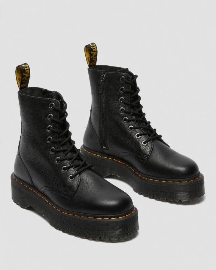 Dr. Martens Jadon Platform Leren Laarzen Black Dames