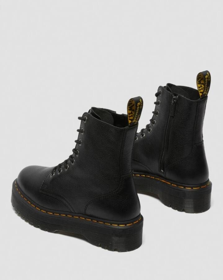 Dr. Martens Jadon Platform Leren Laarzen Black Dames