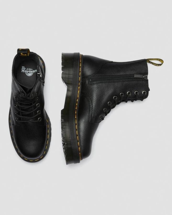 Dr. Martens Jadon Platform Leren Laarzen Black Dames