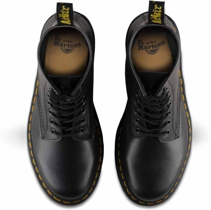 Dr. Martens Klassieke leren militaire laars Black Heren