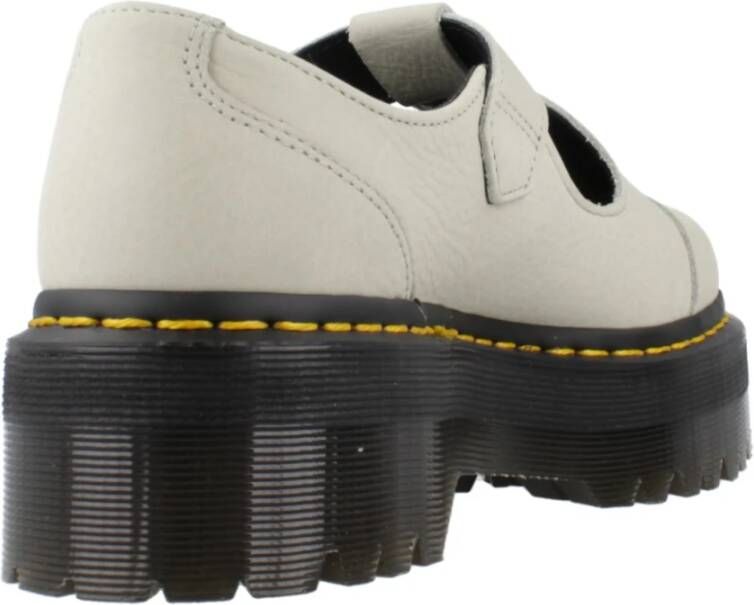 Dr. Martens Klassieke Leren Platte Schoenen voor Vrouwen White Dames