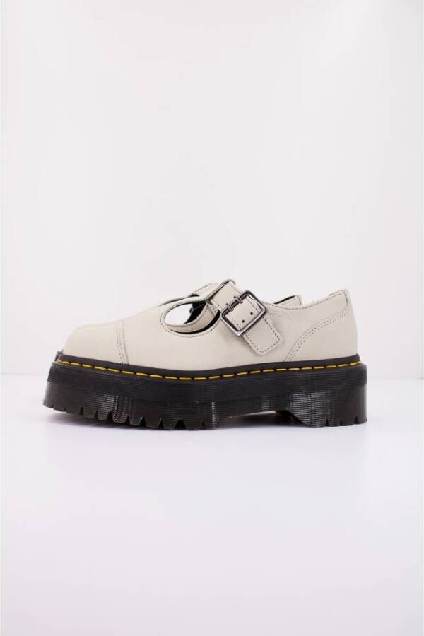 Dr. Martens Klassieke Leren Platte Schoenen voor Vrouwen White Dames