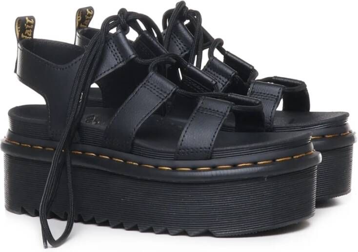 Dr. Martens Klassieke Leren Sandalen Black Dames