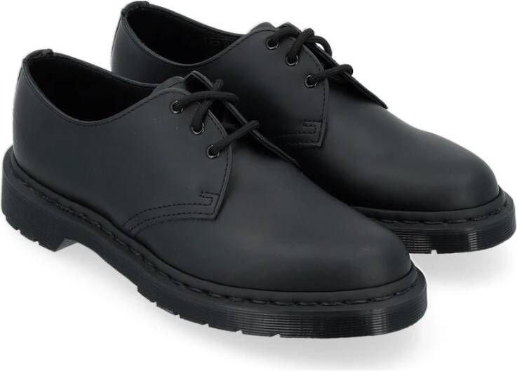 Dr. Martens Klassieke Mono Zwarte Leren Schoenen Black Heren