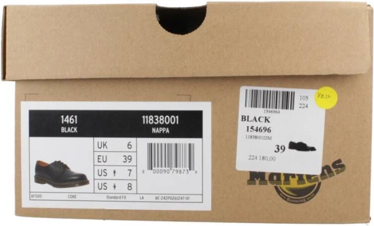 Dr. Martens Klassieke Veterschoenen 1461 Stijl Black Dames