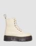 Dr. Martens Beige Leren Enkellaarzen met Dubbele Sluiting Beige Dames - Thumbnail 10