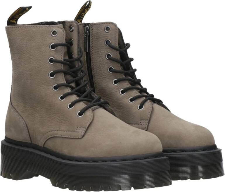 Dr. Martens Jadon Laarzen Milled Nubuck Leer Grijs Heren