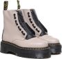 Dr. Martens Zwarte dameslaarzen met verwijderbare rits en gele stiksels Beige Dames - Thumbnail 11