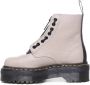 Dr. Martens Zwarte dameslaarzen met verwijderbare rits en gele stiksels Beige Dames - Thumbnail 15