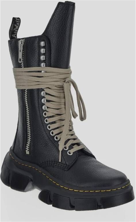 Dr. Martens Leren kuitlengte laarzen Black Dames