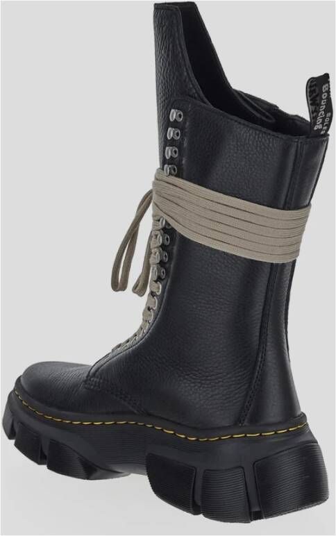 Dr. Martens Leren kuitlengte laarzen Black Dames