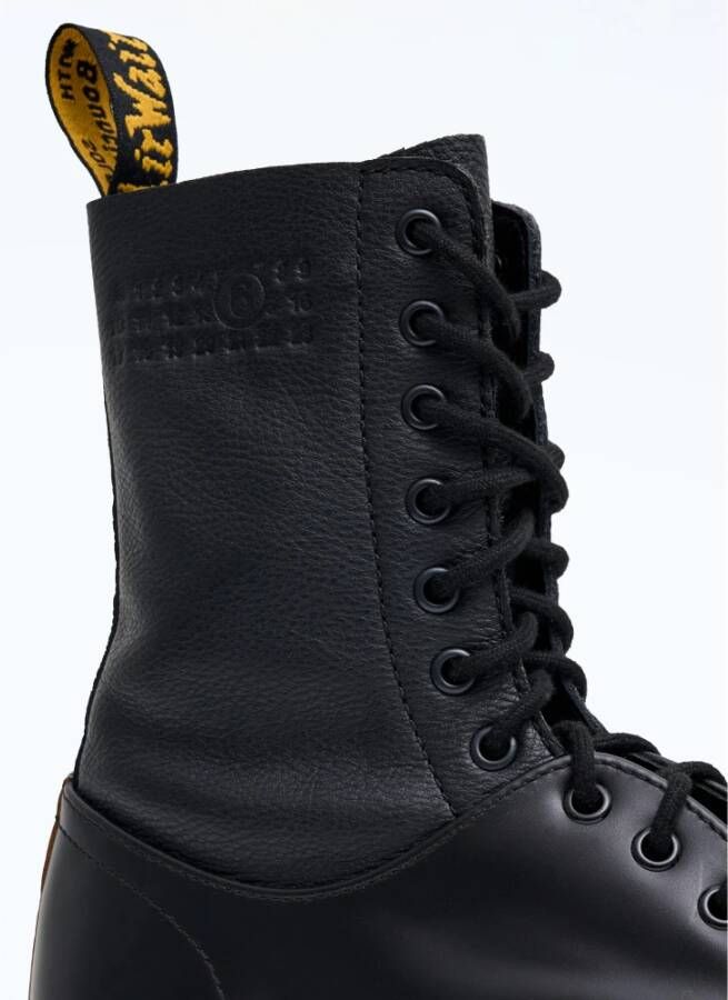 Dr. Martens Leren Paneel Veterschoenen Black Heren