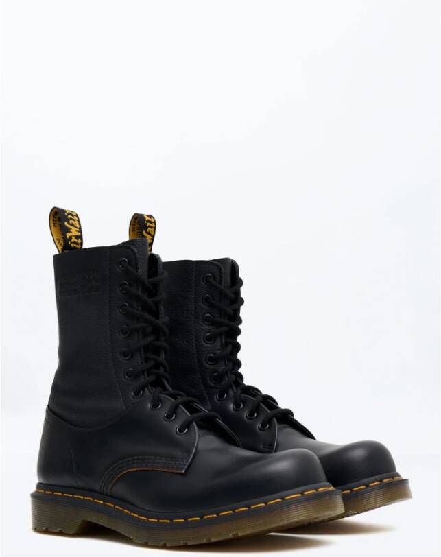 Dr. Martens Leren Paneel Veterschoenen Black Heren