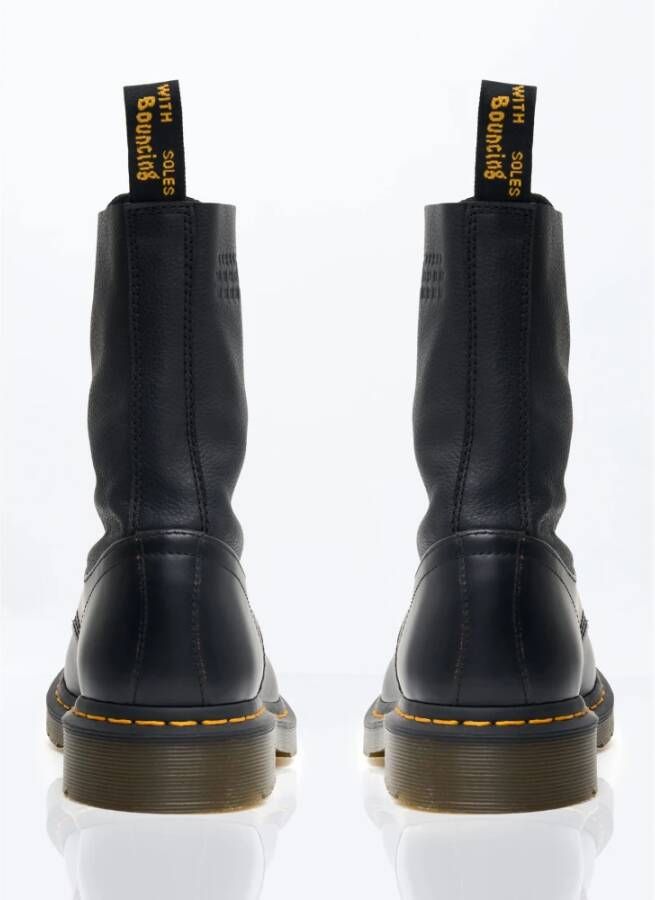 Dr. Martens Leren Paneel Veterschoenen Black Heren