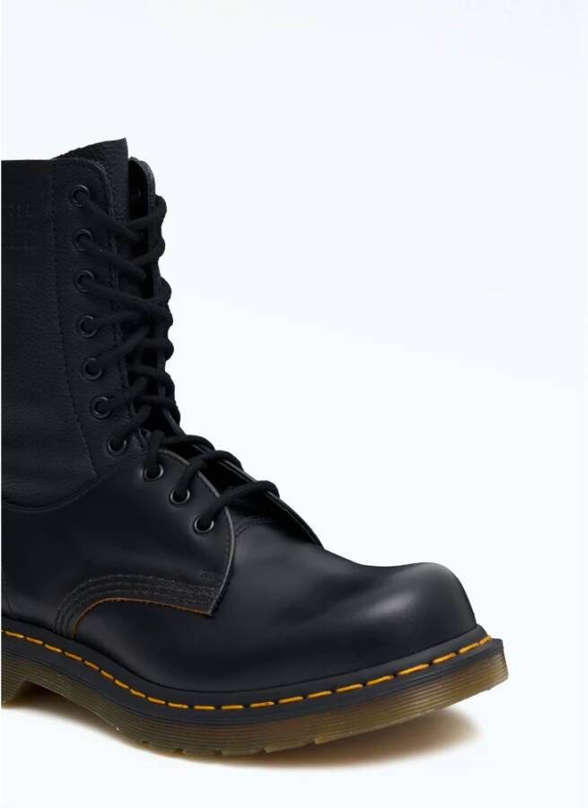 Dr. Martens Leren Paneel Veterschoenen Black Heren