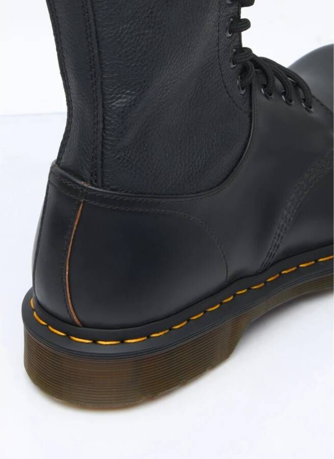 Dr. Martens Leren Paneel Veterschoenen Black Heren