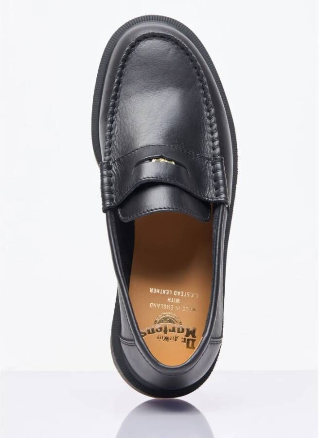 Dr. Martens Leren Penny Strap Loafers Black Heren