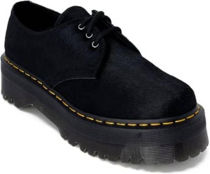 Dr. Martens Leren Veterschoenen Herfst Winter Collectie Black Dames