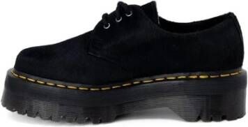 Dr. Martens Leren Veterschoenen Herfst Winter Collectie Black Dames