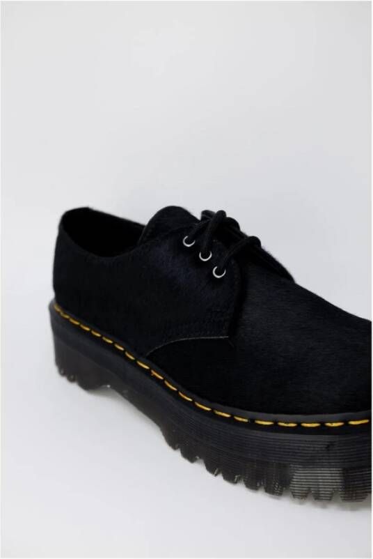 Dr. Martens Leren Veterschoenen Herfst Winter Collectie Black Dames