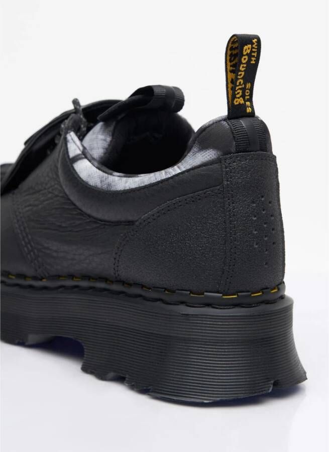 Dr. Martens Leren veterschoenen met rubberen panelen Black Heren