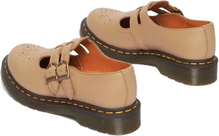 Dr. Martens Mary Jane Leren Schoenen Lente Zomer Collectie Beige Dames